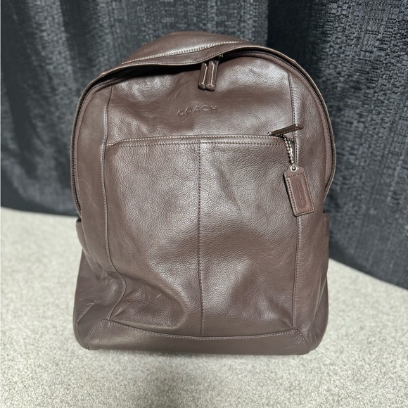 Coach Other - Men’s Coach Brown Leather Back Pack